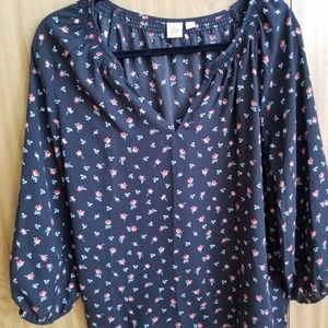 Gap floral blouse